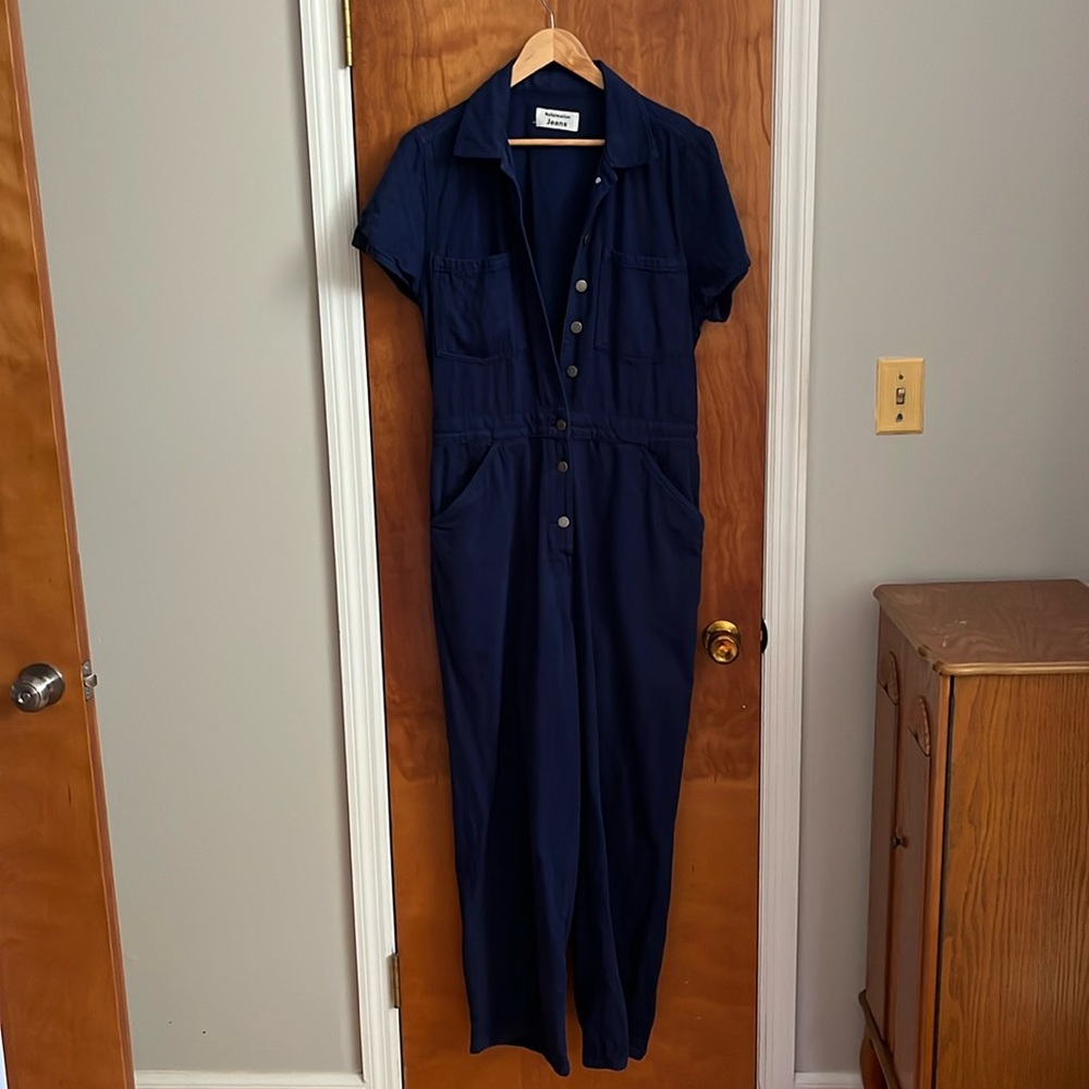Reformation Jeans Blue Jumpsuit in Size 12